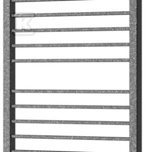 Grzejnik drabinkowy PIKO 430X1129, 419W, podłączenie dolne, rozstaw=400mm, kolor: grafit (c12) PIK-40/110C12