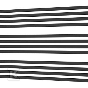 Grzejnik drabinkowy STICK LEVEL 800×555, 433W, podłączenie dolne, rozstaw=770mm, kolor: czarny mat (c31) STIL-080/60ZNC31