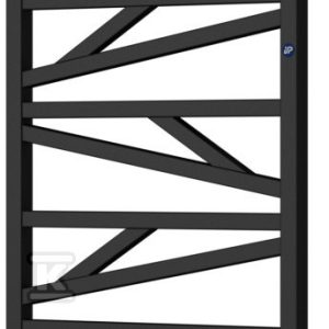 Grzejnik drabinkowy TRICK 530X1187, 542W, podłączenie dolne, rozstaw=500mm, kolor: czarny mat (c31) TRK-50/120C31