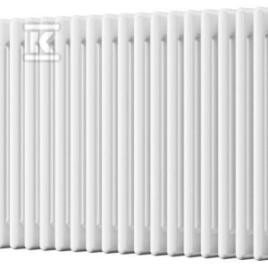 Grzejnik modułowy TUBUS 4 986×900, 2659W, podłączenie dolne prawe, rozstaw=50mm, kolor: biały połysk (c35) TUB4-090/21D50P