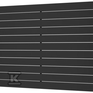 Grzejnik modułowy COVER H NEW 1000/315, 368W, podłączenie boczne, rozstaw=240mm, kolor: czarny mat (c31) COVHN-100/06C31