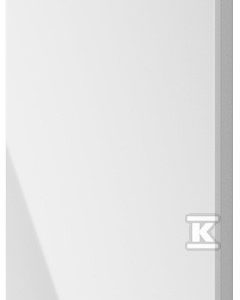 Grzejnik dekoracyjny INDIVI NEW 486×1006, 479W, podłączenie dolne, rozstaw=50mm, kolor: Ekran biały mat (c34) szyba biała (l04) INDN-50/100E34L04