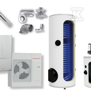 Pompa ciepła powietrzna hybrydowa split Magis Combo 14 V2 T I – 12,5 kW, 3 fazowa, 400 V, zestaw z wymiennikiem M300 i buforem B250 99000160