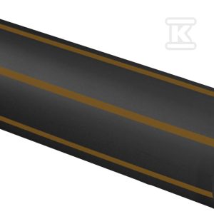 Rura kanalizacyjna PE100 40×2.4mm, zwój 100m, PN10 SDR17, kolor czarny (z brązowym paskiem), jednowarstwowa /100m/ 3321344760