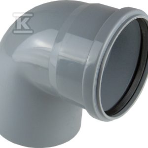 Kolano PP-HT 110/15 sanitarne, do kan.wewnętrznej, kolor popiel 2210202130
