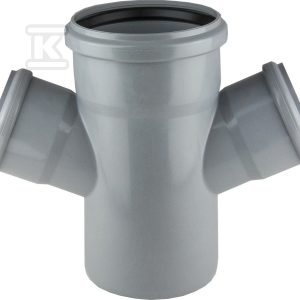 Czwórnik PP-HT jednopłaszczyznowy 110x110x110/67 sanitarny, do kan.wewnętrznej, kolor popiel 2227542180