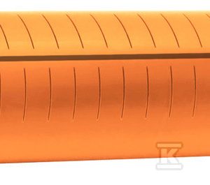 Rura drenarska PVC DN 160 (6m, z kielichem), SN8, typ MP (sącząco-przepływowa, perforacja w górnej części rury na 120 st. obwodu), gładka, z uszczelką, kolor pomarańczowy 1212342600