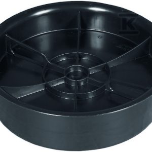 Pokrywa dno tworzywowa PP dn 425mm, do studni z osadnikiem, na zewnątrz rury trzonowej korugowanej DN/ID 425mm, bez uszczelki, kolor czarny (Diamir 425NW) 2569911030