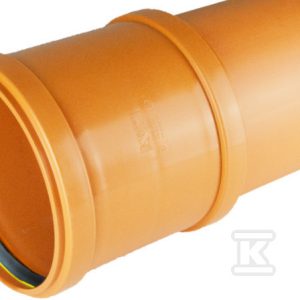 Rura kanalizacyjna zewnętrzna PP 630X24.1X3000 SN12 LITA, bezkielichowa ze złączką i uszczelką 0535633300