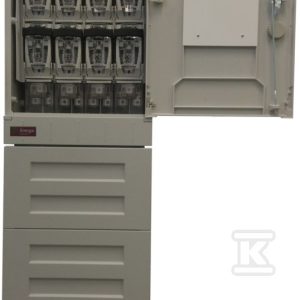 KRSN-00/4R-NH2/F, kablowa rozdzielnica szafowa naziemna przeznaczona do zabudowy wolnostojącej lub przyściennej, wyposażona w cztery zabezpieczenia liniowe wielkości R1C51-0001-004