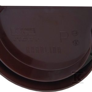 Denko 125 zewnętrzne lewe, kolor brązowy RAL8017, system rynnowy „Karolina” 5014214000