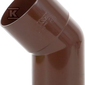 Kolano 100/45 jednokielichowe, kolor brązowy RAL8017, system rynnowy „Karolina” 5022194450