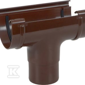 Lej spustowy 100×75 z uszczelkami, kolor brązowy RAL8017, system rynnowy „Karolina” 5003424000