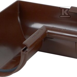 Narożnik rynny wewnętrzny 100/ kąt dowolny, kolor brązowy RAL8017, system rynnowy „Karolina” 5008194000