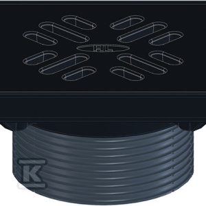 Nasada żeliwna do wpustów serii HL3100TK-HL5100TK kompletna fi146mm o wymiarze 190x190mm z ramą i rusztem żeliwo w kl.B125 (12,5t) HL3910G