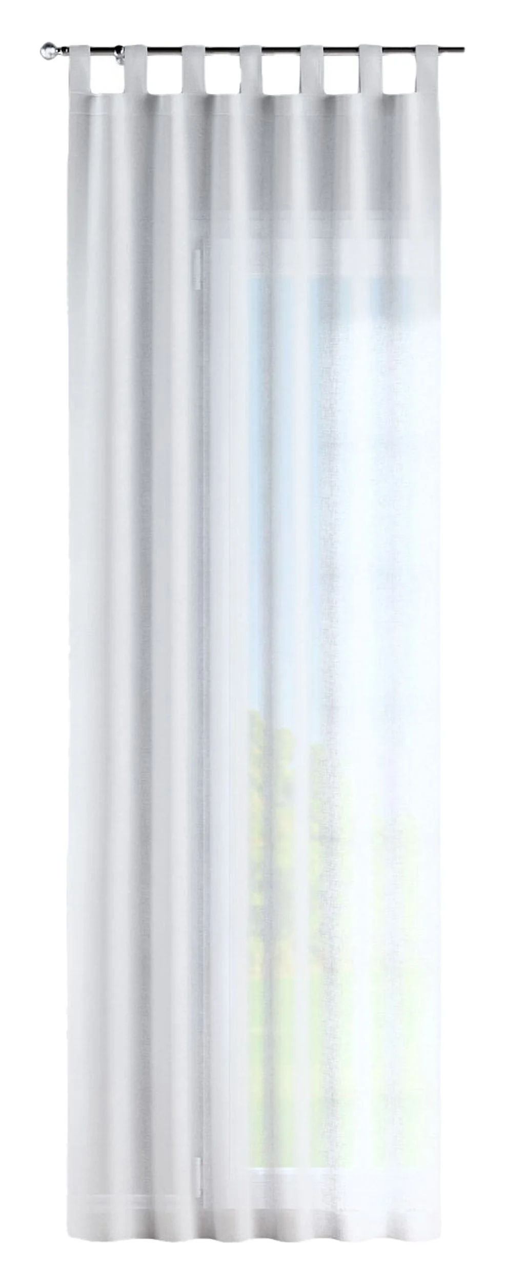 Zasłona na szelkach Romantica 140×250 cm kremowa