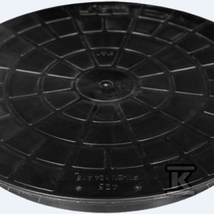 Pokrywa tworzywowa PP dn 400mm, klasa A15=1.5t, na rurę trzonową korugowaną 400mm, kolor czarny (Diamir OD 400K) 2559405290