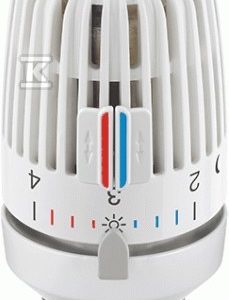 Głowica termostatyczna VK – Na wkładkę zaworową Danfoss RA, z zabezpieczeniem przed kradzieżą dwoma śrubami, biała 9710-40.500