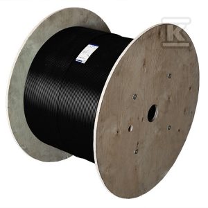 Mikrorura do prowadzenia i ochrony światłowodów FiberGuard gładka FG-P 10×14 czarna. Rura do mikrokanalizacji o długości 1000 mb W5522