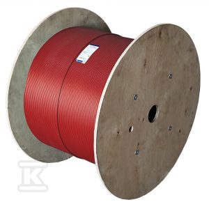 Mikrorura do prowadzenia i ochrony światłowodów FiberGuard rowkowana FGG 10×14 czerwona.Rura do mikrokanalizacji o długości 1000 mb W4339