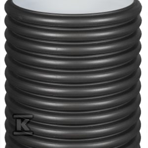 Rura PP trzonowa/wznosząca DN/OD 400x2000mm SN4, korugowana dwuwarstwowa bezkielichowa, kolor czarny (Diamir OD 400K) 2739432200