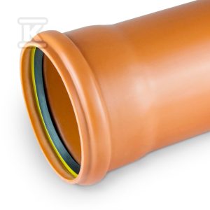 Rura kanalizacyjna zewnętrzna PVC 315X9.2X2000 SN8 KL.S ML (multilayer, spieniona), z uszczelką K-U21 typu LOCK 0429433200
