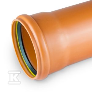 Rura kanalizacyjna zewnętrzna PVC 200X4.9X6000 SN4 KL.N LITA, z uszczelką K-U21 typu LOCK 032521L600
