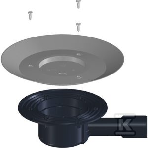 Korpus wpustu podłogowego PP DN50, poziomy z głęboką obudową montażową HL510K-3020