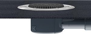 Korpus poziomy wpustu z PP DN40/50 z kołnierzem bitumicznym HL510KH