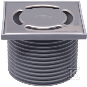 Nasada do wpustów o wymiarze 123x123mm z rusztem nierdzewnym i syfonem antyzapachowym Primus blue oraz pokrywą ochronną na czas montażu HL37PRBLUE