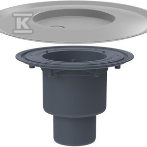 Korpus wpustu stropowego PP DN50/75/110 z odejściem pionowym z kołnierzem uszczelniającym HL310K