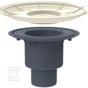 Korpus wpustu stropowego z PP DN50/75/110 pionowy z głęboką obudową montażową HL310K-3020