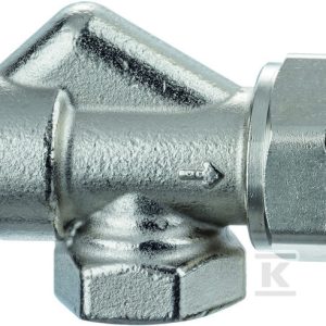 Zawór termostatyczny Calypso exact DN 15, osiowy – z bezstopniową nastawą wstępną od 1 do 8 3450-02.000