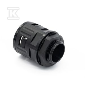 Dławik czarny prosty M12x1,5 (6,8×10) 968-112-2 do peszla poliamidowego T0208