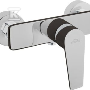 Bateria natryskowa Dokos czarny/chrom BN-19-004-V