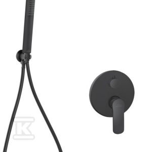Zestaw podtynkowy z baterią podtynkową 2-funkcyjną Siros 012 czarny BS-90-012-A