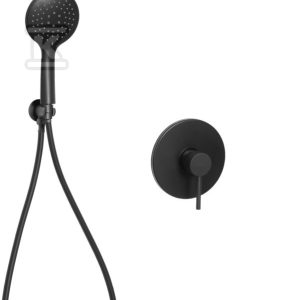 Zestaw podtynkowy z baterią podtynkową 2-funkcyjną Dafni czarny BS-88-014-A