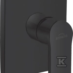Bateria natryskowa podtynkowa 1-funkcyjna Siros czarna BP-90-4K1-A