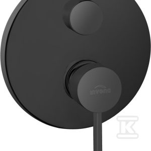 Bateria natryskowa podtynkowa 2-funkcyjna Dafni czarna BP-88-4O2-A
