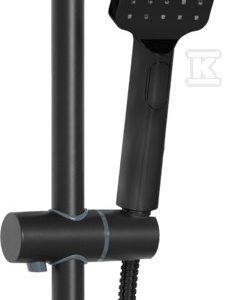 Zestaw prysznicowy 3 strumieniowy Nyks czarny AU-32-Z04-G