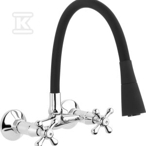 Bateria zlewozmywakowa Roma czarna BC-24-E4S-L