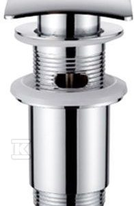 Korek click-clack, mosiężny do umywalki, duży grzybek, chrom SC-B1-140-L