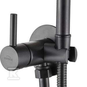Bateria bidetowa podtynkowa czarny BP-00-B04-L