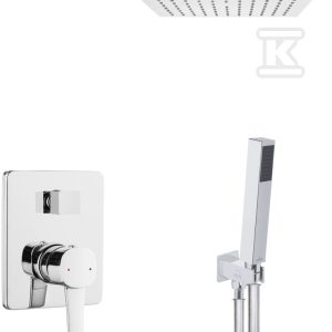 Zestaw podtynkowa z baterią podtynkową 2-funkcyjną Glamour chrom BS-02-0K1-V