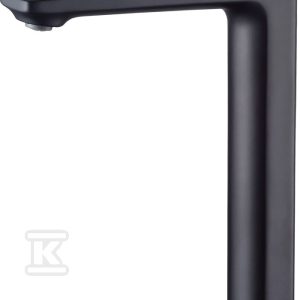 Bateria umywalkowa NERI wysoka czarna BU-01-W04-L