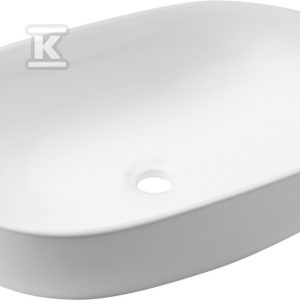 Umywalka nablatowa KORFU biały CE-34-001-C