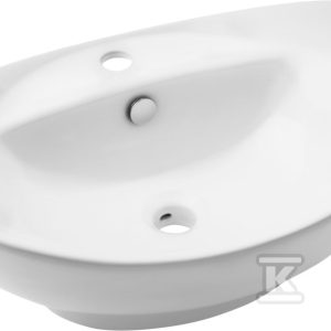 Umywalka nablatowa ESLA biały CE-35-001-C