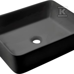 Umywalka nablatowa PAROS czarny CE-36-005-C