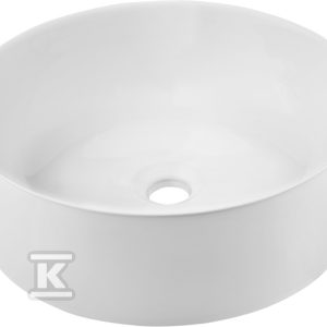 Umywalka nablatowa KOS biały CE-38-001-C