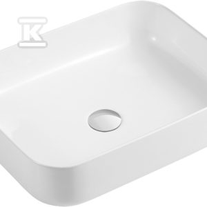 Umywalka nablatowa FLORINA biały CE-40-001-C